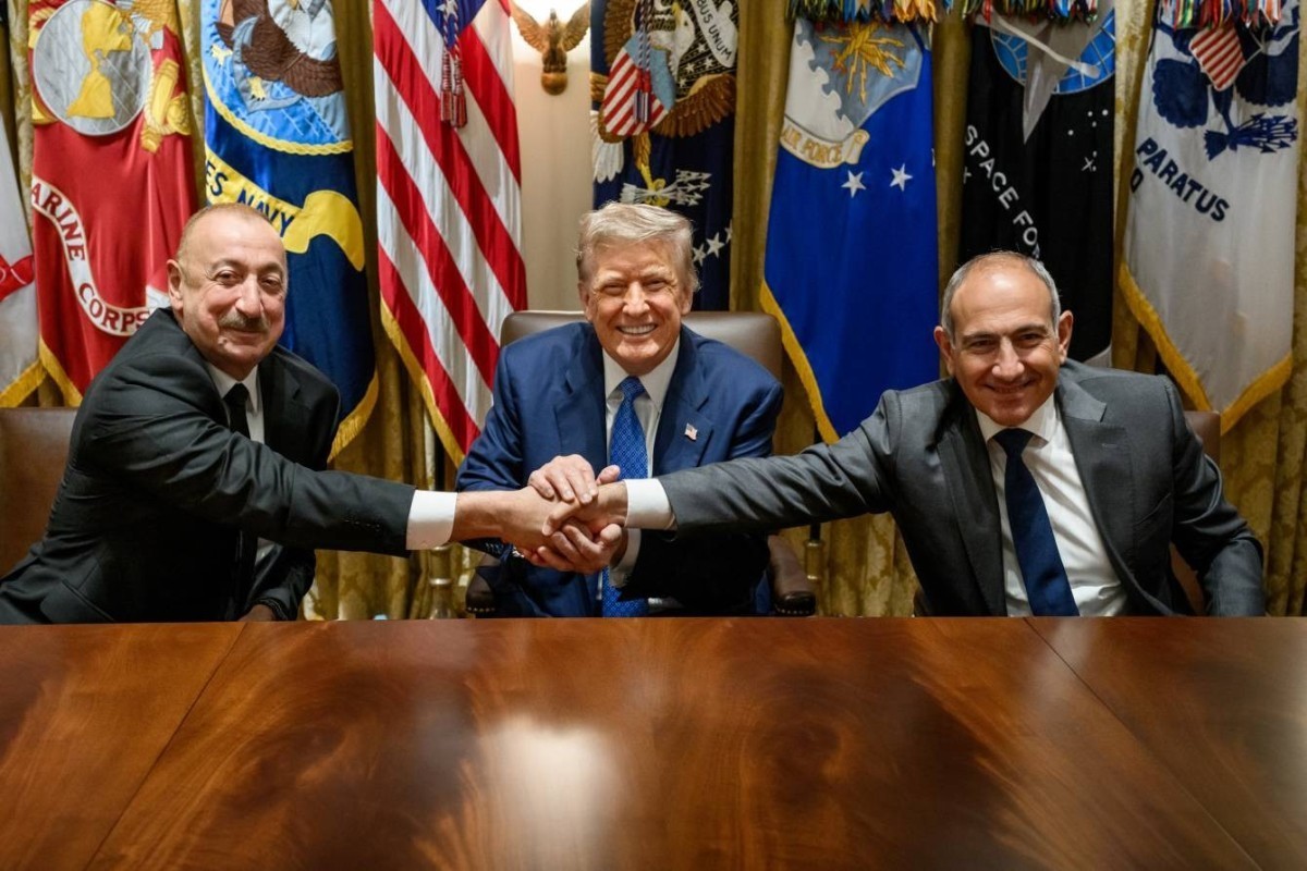 President Ilham Aliyev, US President Donald Trump, Armenian Prime Minister Nikol Pashinyan