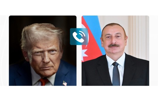 President of the United States of America Donald Trump and President of the Republic of Azerbaijan Ilham Aliyev