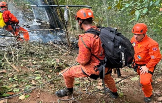 Four killed in helicopter crash in Brazil