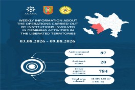 ANAMA discovers 107 more mines, 784 UXO in liberated territories