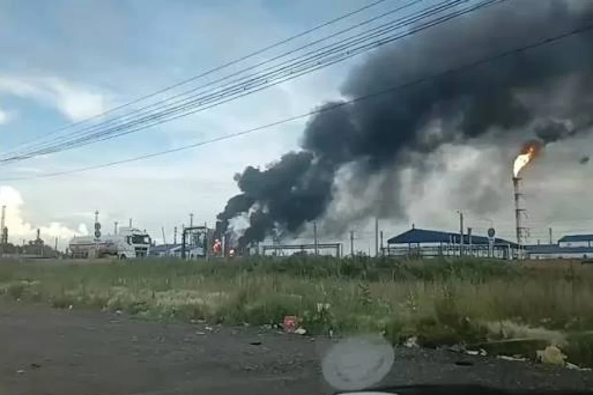 Russian oil refinery in Orsk hit by UAV attack, fire breaks out