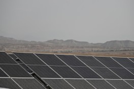 President Ilham Aliyev inspected construction progress of “Shams 1” and “Garbi Ufug” solar power plants in Nakhchivan