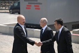 President Ilham Aliyev inspected construction progress of “Shams 1” and “Garbi Ufug” solar power plants in Nakhchivan
