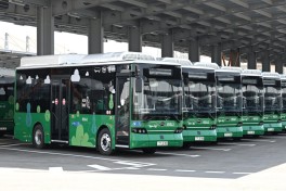 President Ilham Aliyev viewed new electric buses and inspected reconstruction progress of railway infrastructure in Nakhchivan