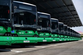 President Ilham Aliyev viewed new electric buses and inspected reconstruction progress of railway infrastructure in Nakhchivan