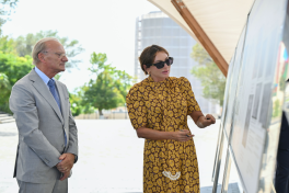 President Ilham Aliyev reviewed restoration efforts at Momine Khatun Mausoleum in Nakhchivan