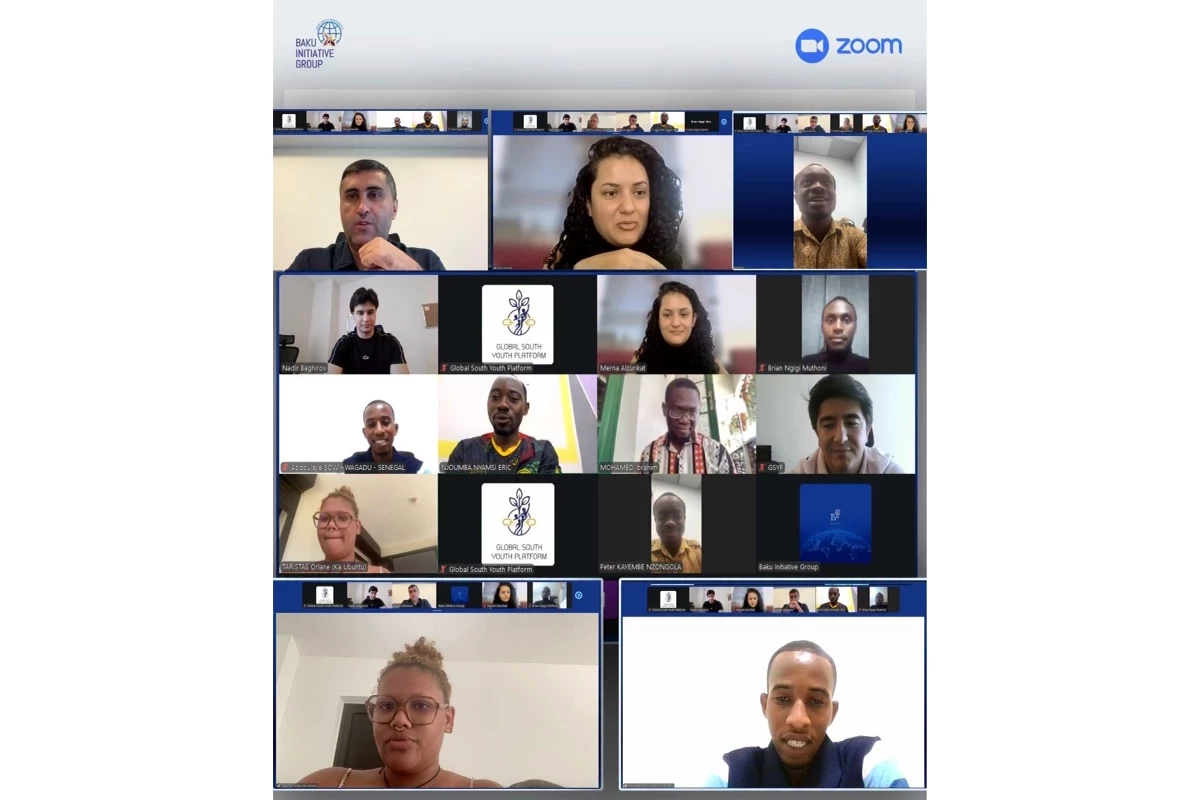 Baku Initiative Group holds videoconference with members of Global South Youth Platform