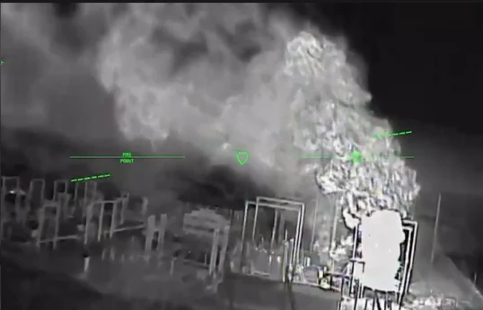 Unmanned aerial vehicle forces struck 29 power facilities in the occupied territories