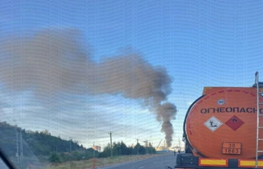 Fire effects cleared up at Russian port of Ust-Luga after drone attack, governor says