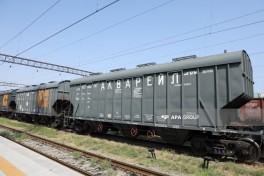 8 wagons of wheat sent from Russia to Armenia in transit through Azerbaijan - PHOTO 