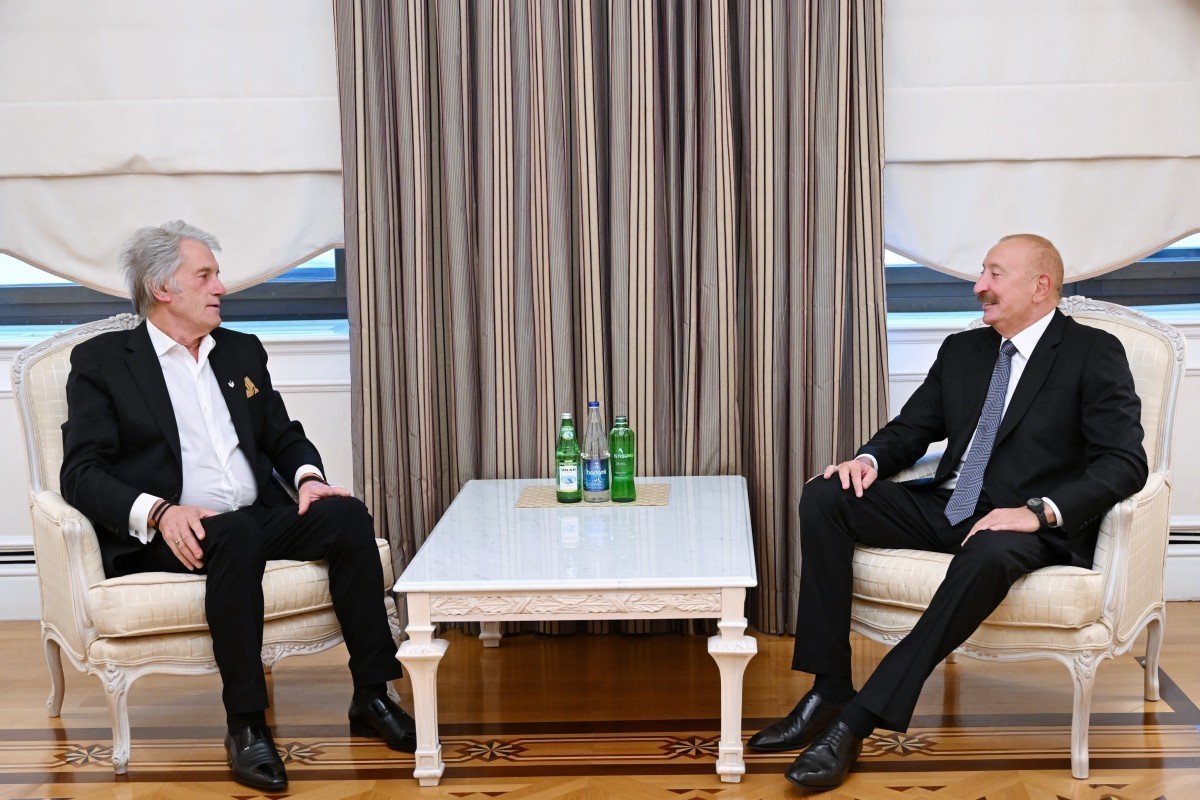 Former Ukrainian President Viktor Yushchenko, Ilham Aliyev, President of the Republic of Azerbaijan
