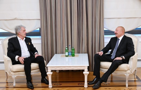 Former Ukrainian President Viktor Yushchenko, Ilham Aliyev, President of the Republic of Azerbaijan