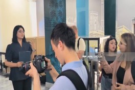 Azerbaijani media representatives visit Media Content Production Center in Uzbekistan