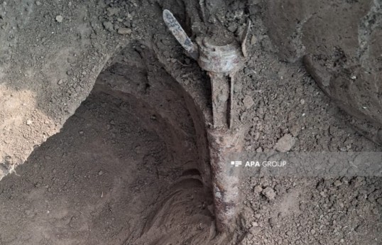Military ammunition from First Karabakh War discovered at Garaghaji cemetery in Aghdam - PHOTO 