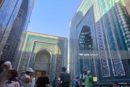 Azerbaijani media representatives visit Shah-i-Zinda complex in Samarkand - PHOTO 