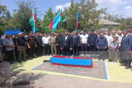 Remains of missing martyr of First Karabakh War Murshud Narimanov buried in Imishli - PHOTO 