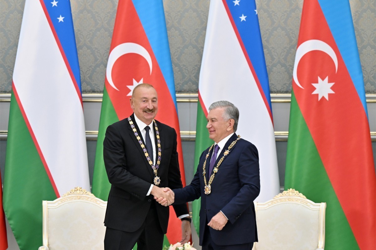 Award ceremony for Presidents of Azerbaijan and Uzbekistan held in Tashkent-<span class="red_color">VIDEO