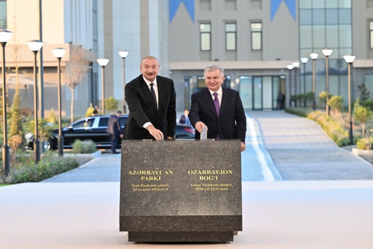 Foundation stone laid for “Azerbaijan” Park in New Tashkent