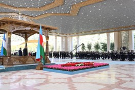 Official welcoming ceremony held for President Ilham Aliyev in Tashkent-PHOTO 