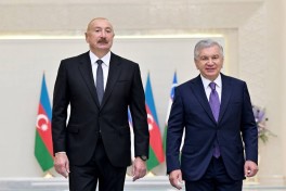 Official welcoming ceremony held for President Ilham Aliyev in Tashkent-PHOTO 