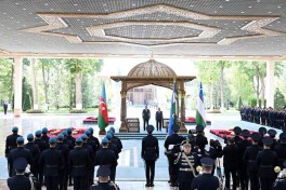 Official welcoming ceremony held for President Ilham Aliyev in Tashkent-PHOTO 