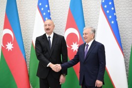 Official welcoming ceremony held for President Ilham Aliyev in Tashkent-PHOTO 