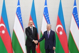 Official welcoming ceremony held for President Ilham Aliyev in Tashkent-PHOTO 