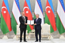 Award ceremony for Presidents of Azerbaijan and Uzbekistan held in Tashkent-VIDEO 