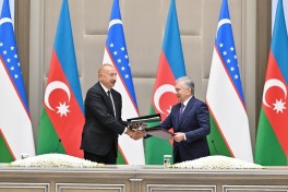 Signing and exchange ceremony of Azerbaijan-Uzbekistan documents held in Tashkent -PHOTO 