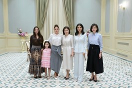 First Ladies of Azerbaijan and Uzbekistan hold one-on-one meeting over tea in Tashkent-PHOTO 