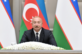 Presidents of Azerbaijan and Uzbekistan delivered press statements