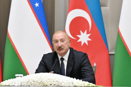 Presidents of Azerbaijan and Uzbekistan delivered press statements