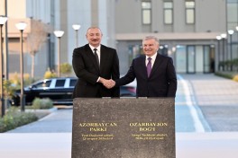 Foundation stone laid for “Azerbaijan” Park in New Tashkent