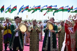 President Ilham Aliyev and First Lady Mehriban Aliyeva arrived in Bukhara from Tashkent - VIDEO 