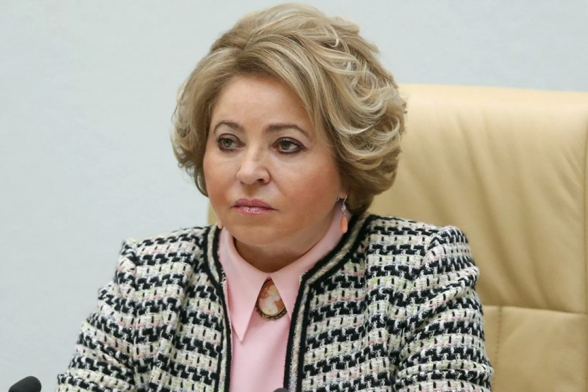 Chairwoman of the Federation Council of the Federal Assembly of the Russian Federation Valentina Matviyenko