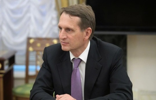 Director of Russia's Foreign Intelligence Service Sergei Naryshkin