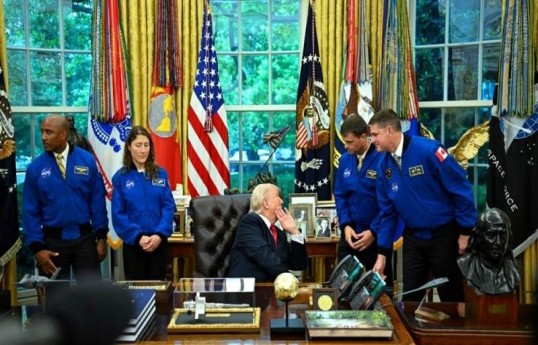 US President awards Artemis II crew top space honor