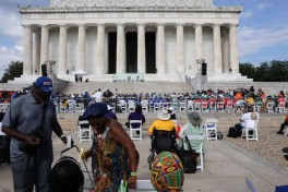 Thousands march in Washington as leaders warn of voting and civil rights rollbacks
