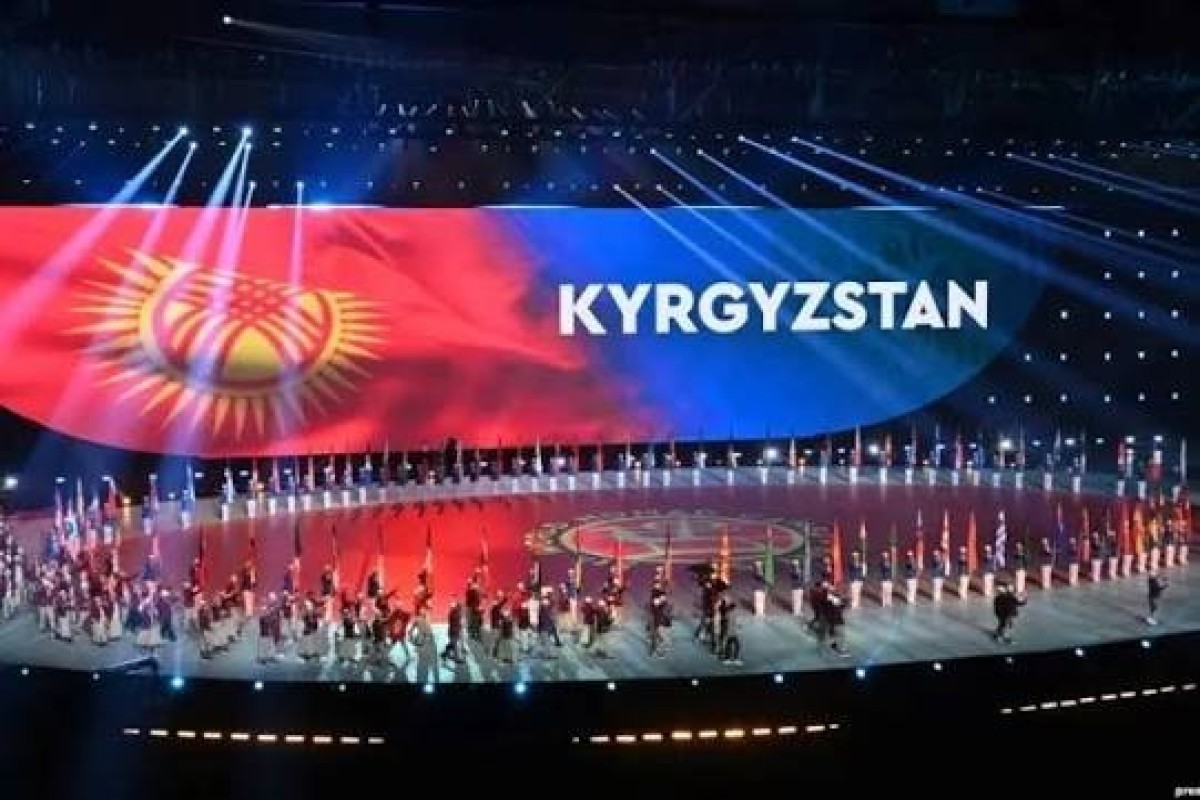 Azerbaijani delegation parades at World Nomad Games - <span class="red_color">VIDEO