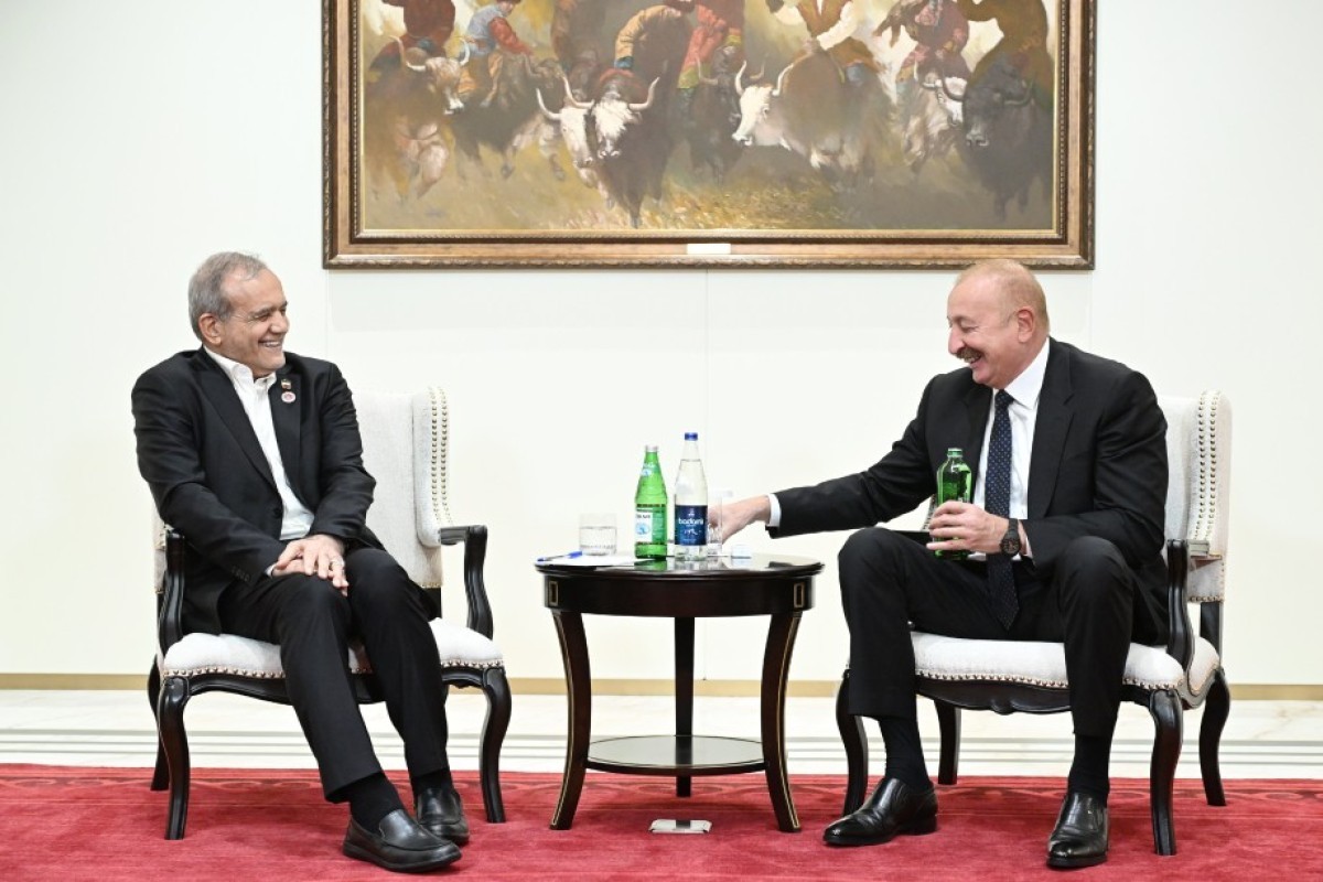 President Ilham Aliyev to Pezeshkian: Drink Azerbaijani water - <span class="red_color">VIDEO
