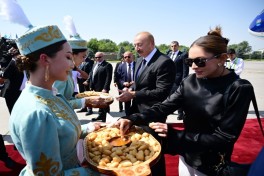 President of Azerbaijan Ilham Aliyev arrived in Kyrgyzstan on working visit - PHOTO  - VIDEO 