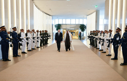 President Ilham Aliyev arrived in the United Arab Emirates