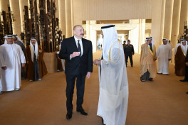 President Ilham Aliyev arrived in the United Arab Emirates