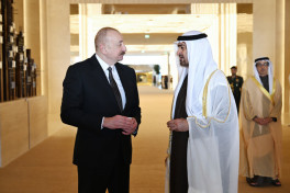 President Ilham Aliyev arrived in the United Arab Emirates