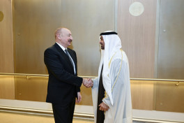 President Ilham Aliyev arrived in the United Arab Emirates