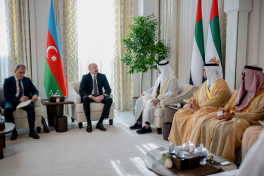 President Ilham Aliyev met with President of the United Arab Emirates in Abu Dhabi