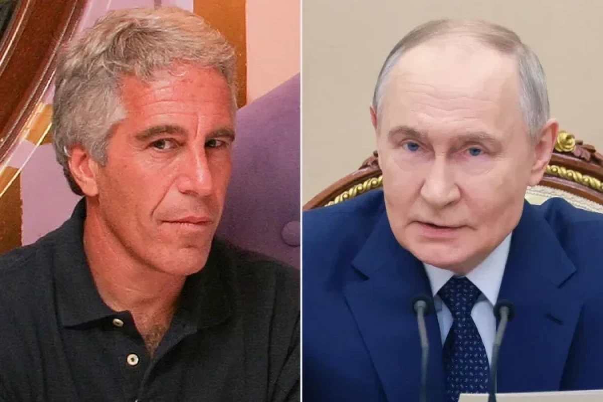 American financier Jeffrey Epstein and Vladimir Putin, Russian President