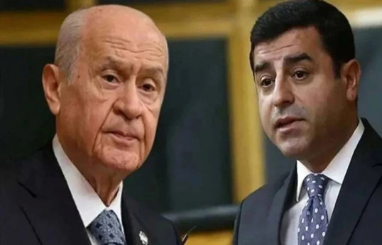 Türkiye's Nationalist Movement Party (MHP) Chairman Devlet Bahçeli, Selahattin Demirtaş