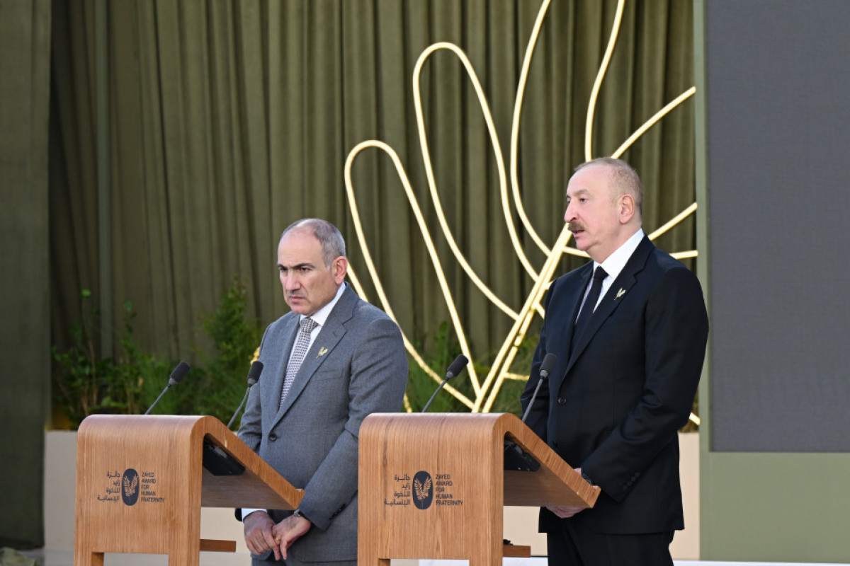 Nikol Pashinyan, Armenian PM and Ilham Aliyev, President of the Republic of Azerbaijan