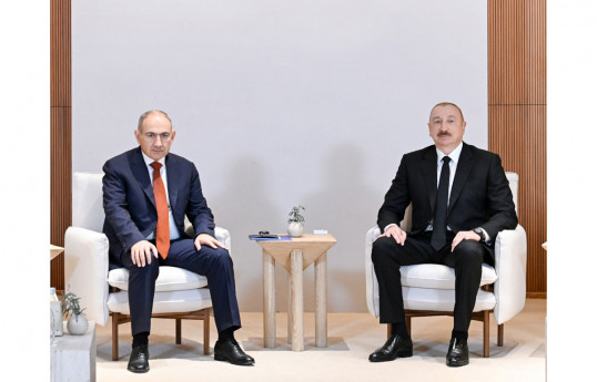 Nikol Pashinyan, Armenian PM, Ilham Aliyev, President of the Republic of Azerbaijan
